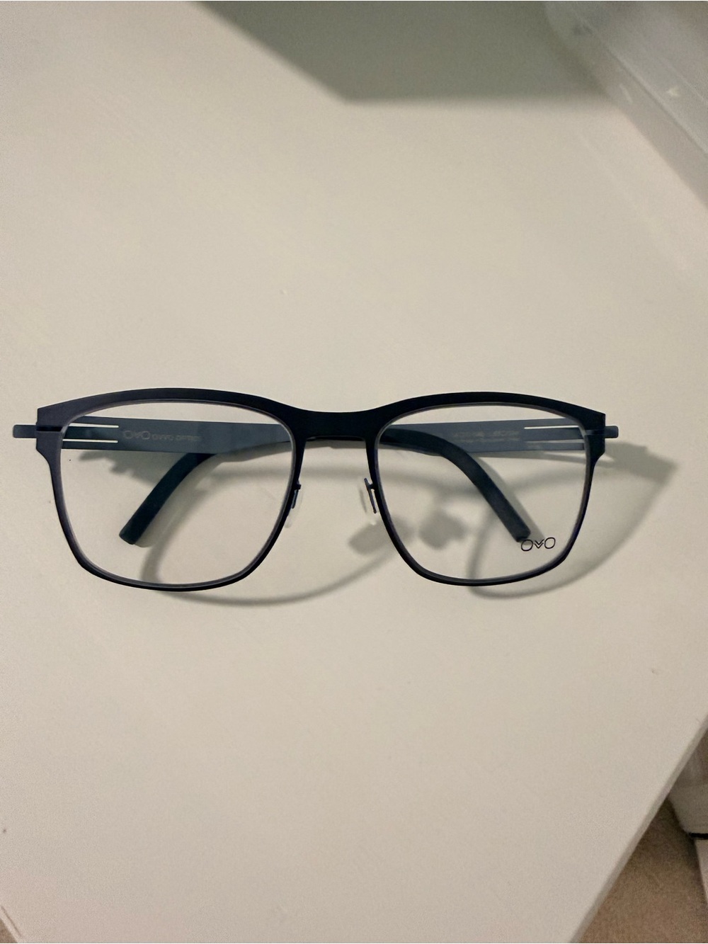 Ovvo model 6062, matte navy new pure titanium glasses